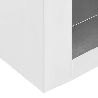 vidaXL væghængt køkkenskab 90x40x50 cm rustfrit stål