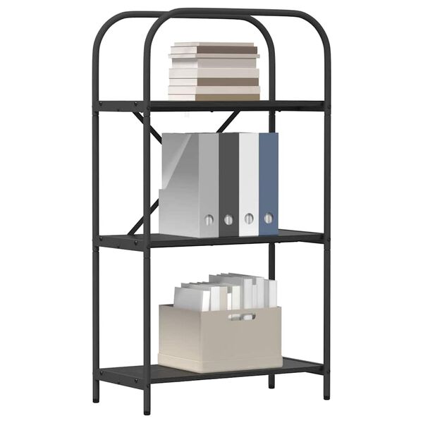 vidaXL Bogreol Sort eg 60 x 30 x 109 cm Konstrueret tr&aelig;