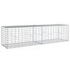 vidaXL gabionkurv med cover 200x50x50 cm galvaniseret jern