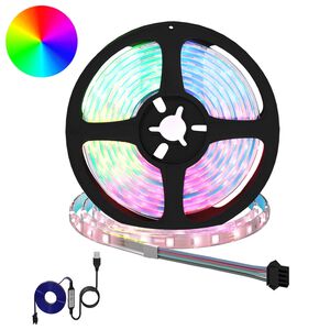 vidaXL LED Strip 2 pcs Sort og Gennemsigtig 210 x 0,8 x 0,3 cm