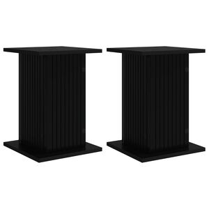 vidaXL Planteholder 2 stk. Sort 30,5 x 30 x 43 cm Konstrueret tr&aelig;