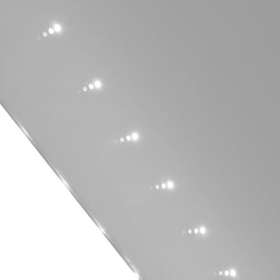 vidaXL badeværelsesspejl med LED-lys til væggen 50 x 60 cm