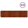 vidaXL Pl&aelig;nekant 10 pcs 25 x 103 cm Cortenst&aring;l Rusten
