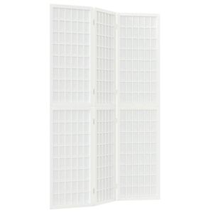 vidaXL 3-panels rumdeler 120x170 cm foldbar japansk stil hvid