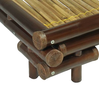 vidaXL sengestel mørkebrun bambus 140 x 200 cm