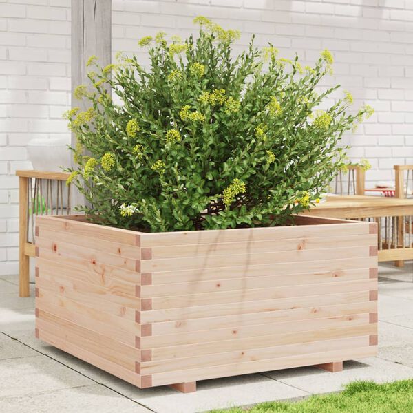 vidaXL plantekasse 90x90x49,5 cm massivt fyrretr&aelig;