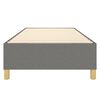 vidaXL Boxspring sengeramme M&oslash;rkegr&aring; 90x190 cm Stof