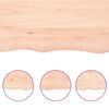 vidaXL bordplade 40x40x(2-6)cm naturlig kant ubehandlet massivt tr&aelig;