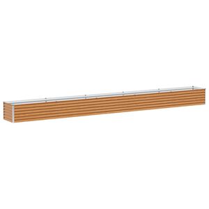 vidaXL H&oslash;jbed Lys Brun 485 x 50 x 36 cm Galvaniseret st&aring;l