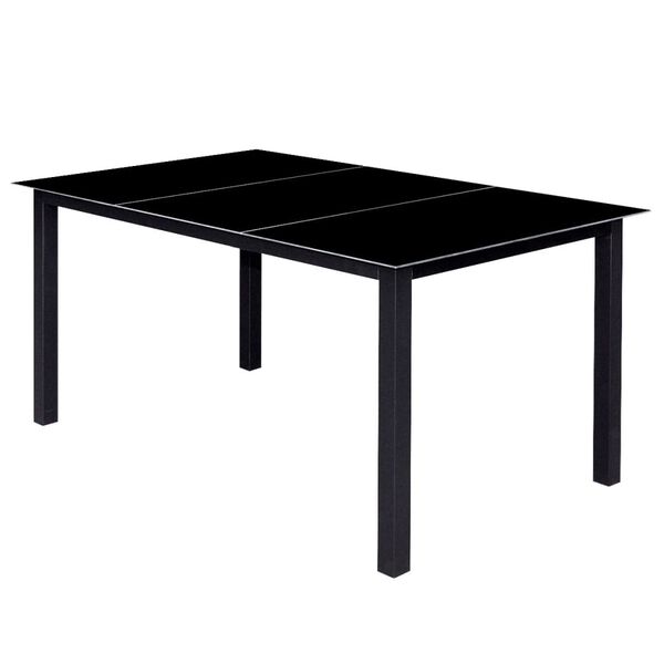 7 stk. havem&oslash;bels&aelig;t i aluminium &ndash; 1 bord og 6 stole