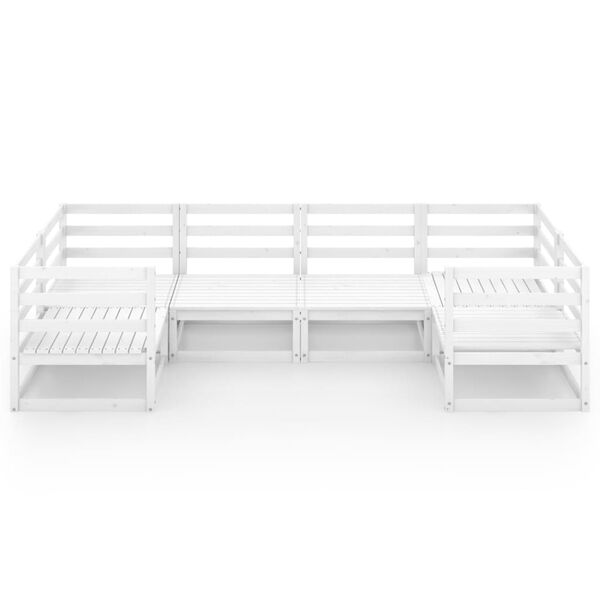 vidaXL lounges&aelig;t til haven 6 dele massivt fyrretr&aelig;