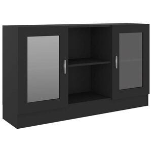 vidaXL sk&aelig;nk 120x30,5x70 cm konstrueret tr&aelig; sort