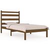 vidaXL sengestel 90x190 cm Single massivt fyrretr&aelig; gyldenbrun