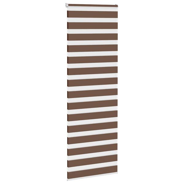 vidaXL zebragardin brun 90x200 cm stofbredde 85,9 cm polyester