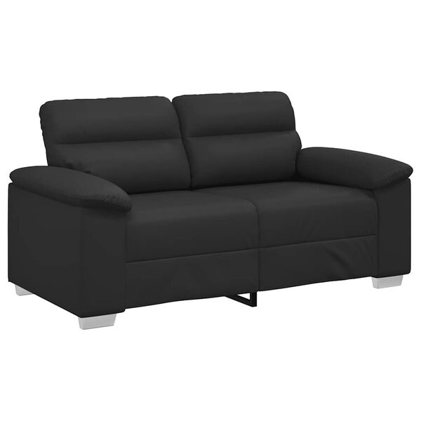 vidaXL 2-personers sofa sort 120 cm kunstl&aelig;der