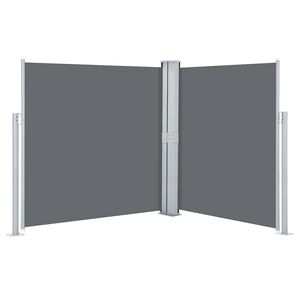 vidaXL sammenrullelig sidemarkise 140 x 600 cm antracitgr&aring;