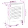 vidaXL radiatorskjuler 78 cm MDF