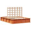 vidaXL Sengestel Voks brun 140 x 190 cm Massiv fyrretr&aelig;