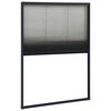 vidaXL plisseret insektnet til vinduer 80x120 cm aluminium antracitgr&aring;