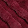 vidaXL Faux Kanin Pels T&aelig;ppe 4 pcs Bordeaux R&oslash;d 240 x 270 cm Polyester