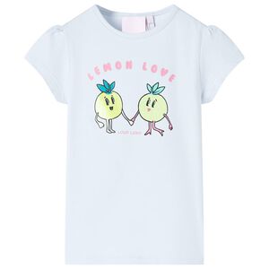 T-shirt til b&oslash;rn str. 140 lysebl&aring;