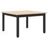 vidaXL Sofabord Naturfarvet 60 x 60 x 36 cm Massiv fyrretr&aelig;