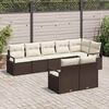 vidaXL Sofa S&aelig;t 8 pcs Brun polyrattan