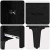 vidaXL Highboard Sort eg 70 x 31 x 115 cm Ingeni&oslash;rt tr&aelig; og jern