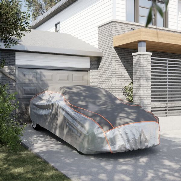 vidaXL bilovertr&aelig;k til Sedan str. M haglbeskyttelse gr&aring; og s&oslash;lv