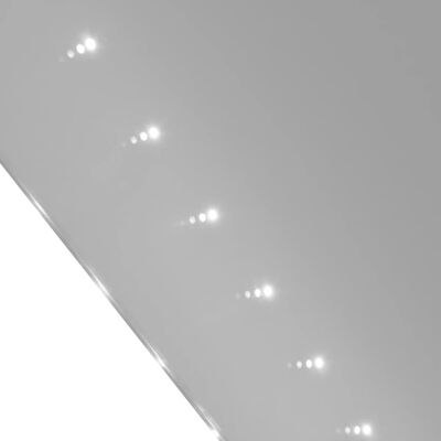 vidaXL badeværelsesspejl med LED-lys til væggen 100 x 60 cm (L x H)