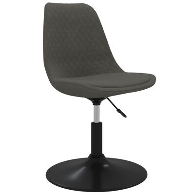 vidaXL drejelige spisebordsstole 4 stk. fløjl mørkegrå
