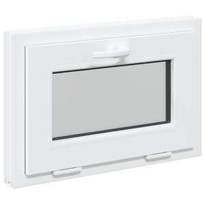vidaXL K&aelig;ldervindue RISOR 60 x 40 cm PVC og glas Hvid