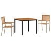 vidaXL Have Spisebordss&aelig;t 3 stk. Beige og Brun polyrattan