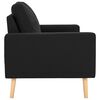 vidaXL 3-personers sofa stof sort