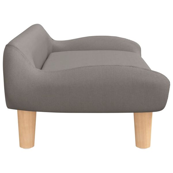 vidaXL sofa til b&oslash;rn 70x40x24 cm stof gr&aring;brun