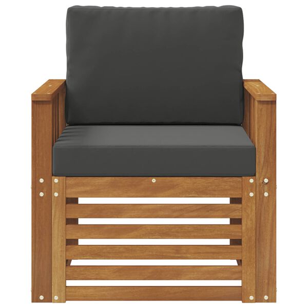 vidaXL Udend&oslash;rs sofagruppe Soli Akacietr&aelig; og polyester Naturfarvet