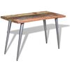 vidaXL spisebord 120x60x76 cm massivt genbrugstr&aelig;