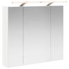 vidaXL Badev&aelig;relsesspejlskab Hvid 80 x 14.5 x 70 cm Konstrueret tr&aelig;