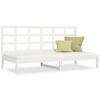 vidaXL daybed uden madras 90x200 cm massivt fyrretr&aelig; hvid