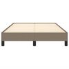 vidaXL Sengeramme uden madras Taupe 120x200 cm Stof