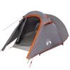 vidaXL 2-personers campingtelt vandt&aelig;t gr&aring; og orange