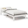 vidaXL sengeramme uden madras 90x200 cm massivt fyrretr&aelig; hvid