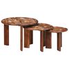 vidaXL Nesting Kaffeborde 3 stk. Flerfarvet &Oslash; 54 x 40 cm