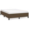 vidaXL sengeramme uden madras 140x190 cm stof m&oslash;rkebrun
