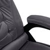 vidaXL kontorstol med massagefunktion fløjl mørkegrå