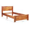 vidaXL sengestel 90x200 cm massivt akacietr&aelig;