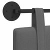 vidaXL H&aelig;ngende Hovedgavl V&aelig;gmonteret M&oslash;rkegr&aring; 210 x 55 x 5 cm Stof