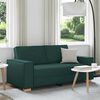 vidaXL 2-personers sofa m&oslash;rkegr&oslash;n 140 cm stof