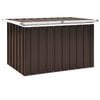 vidaXL opbevaringskasse til haven brun 109x67x65 cm