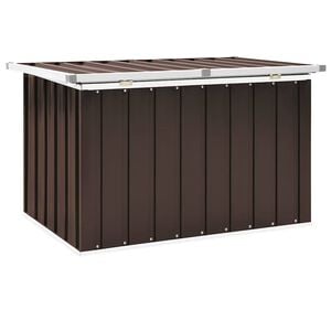 vidaXL opbevaringskasse til haven brun 109x67x65 cm